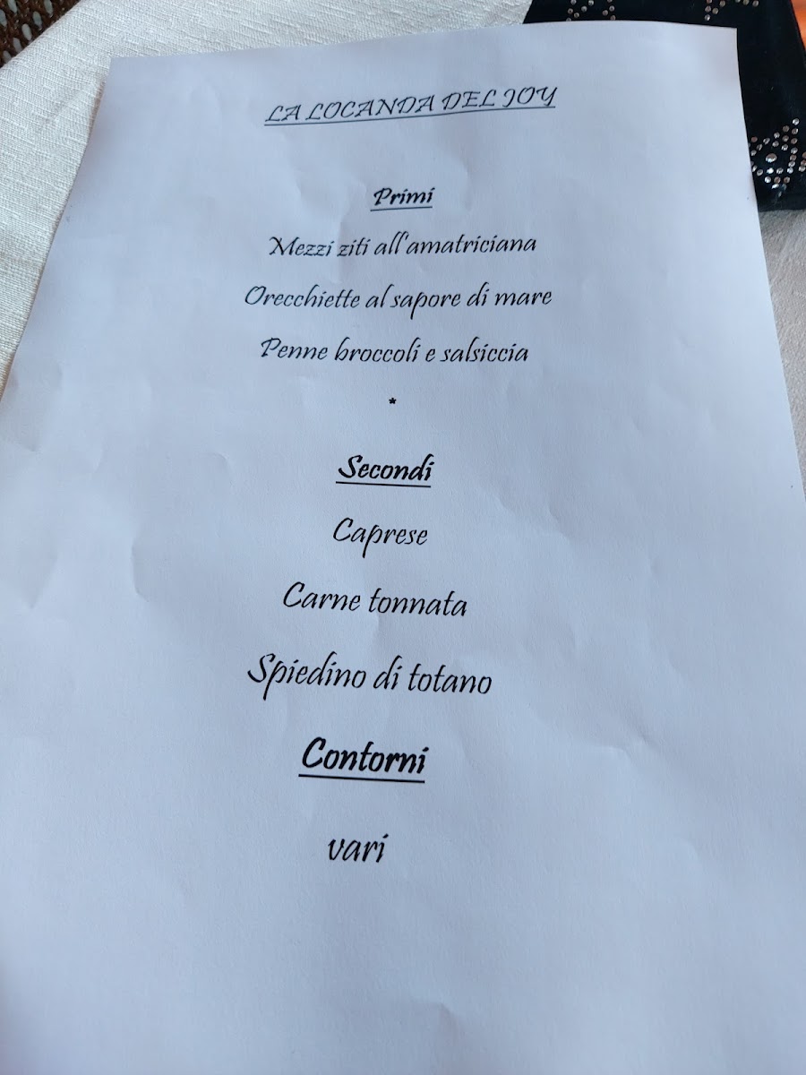 Menu La Locanda Del Joy-2